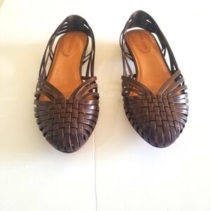 Corso Como Woven Slingback Flats, Dark Brown, Size 9-1/2, NWOT